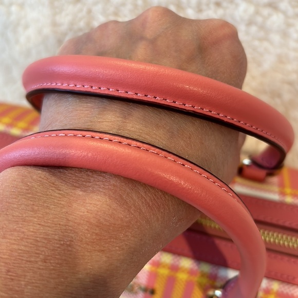 Coach Rowan Garden Plaid Satchel w/ Matching Accessories - Picture 10 of 12